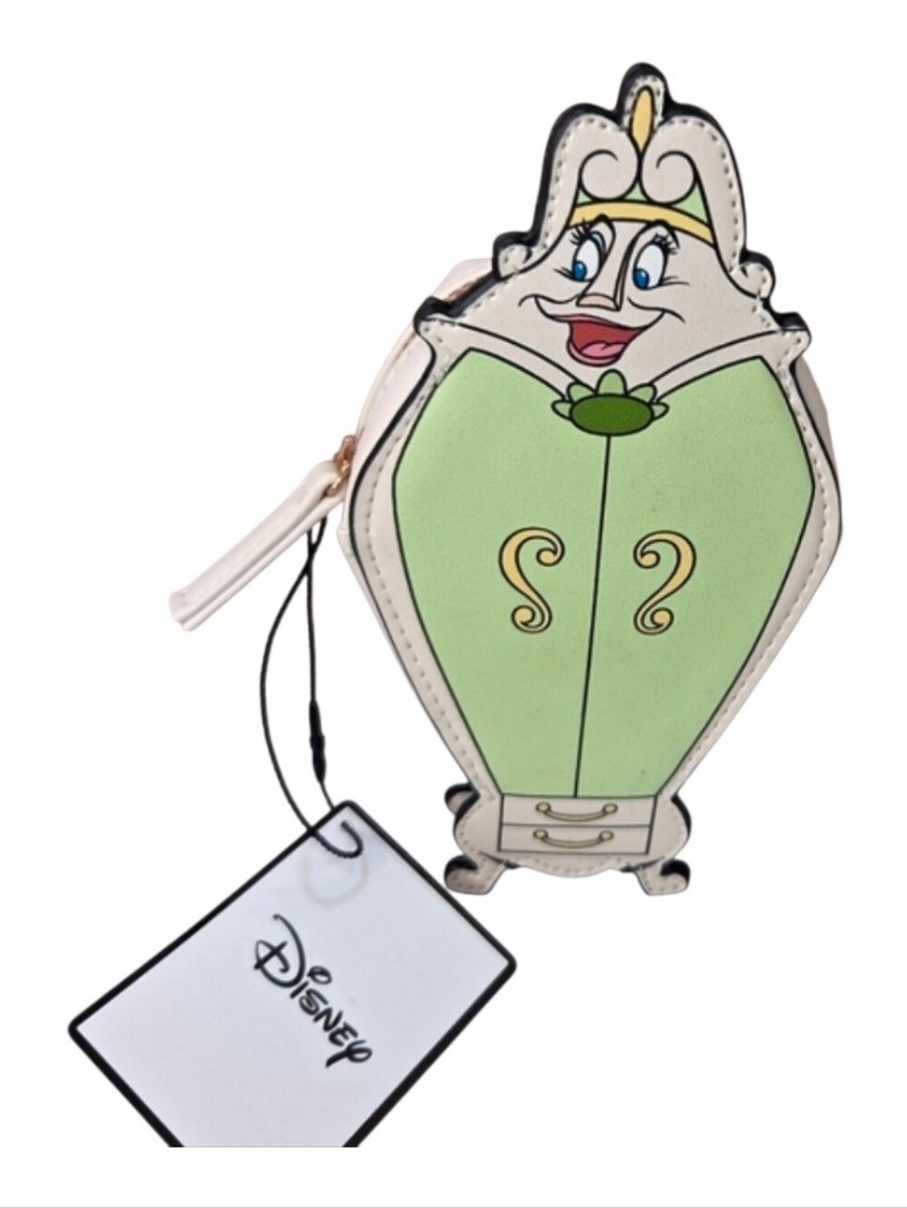 💚🔹️Disney 🔹️Beauty and the Beast Madame De La Grande The Wadrobe Coin Purse - Picture 1 of 10